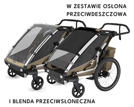 thule chariot cross 2 g3 double przyczepka rowerowa