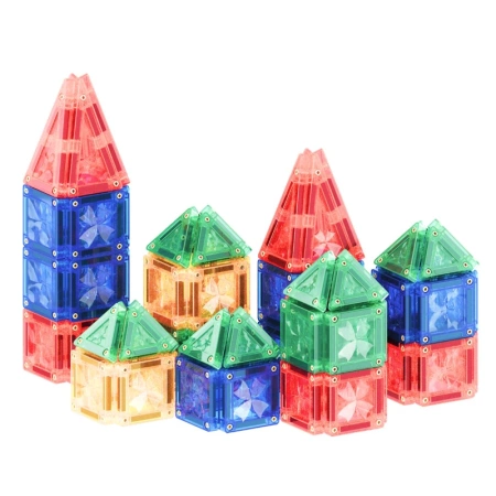 cleverclixx klocki magnetyczne mini tiles pack intense 28 el.
