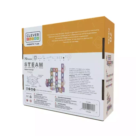 cleverclixx klocki magnetyczne ball run creative pack pastel 70 el.
