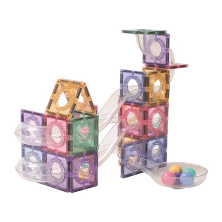 cleverclixx klocki magnetyczne ball run creative pack pastel 70 el.