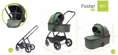 4baby foster wózek 2w1