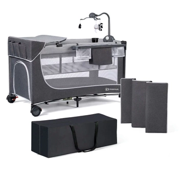 kinderkraft leody łóżeczko turystyczne z akcesoriami