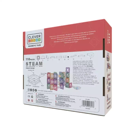cleverclixx klocki magnetyczne ball run clever pack pastel 110 el.
