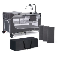 kinderkraft leody łóżeczko turystyczne z akcesoriami