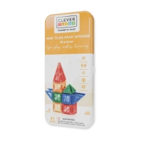 cleverclixx klocki magnetyczne mini tiles pack intense 28 el.